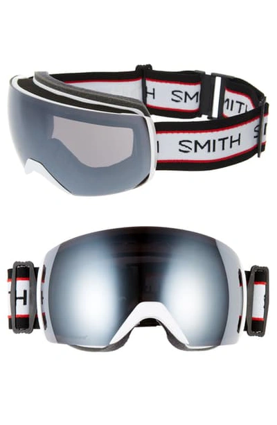 Smith Skyline Xl 225mm Chromapop Snow Goggles In Black/ White/ Red/ Grey