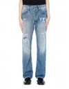 VETEMENTS VETEMENTS LIGHT BLUE ANARCHY JEANS,MAH20PA010/BLUE