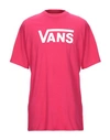 Vans T-shirts In Fuchsia