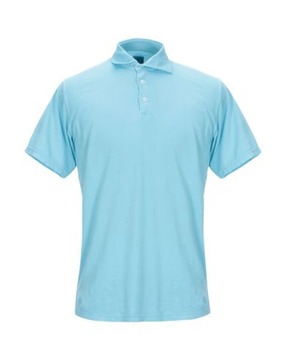 Fedeli Polo Shirt In Turquoise