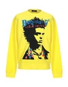 Dsquared2 Sweatshirts In Yellow