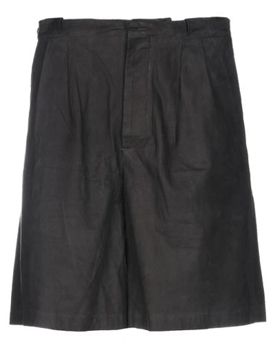 Etro Man Shorts & Bermuda Shorts Black Size 32 Calfskin