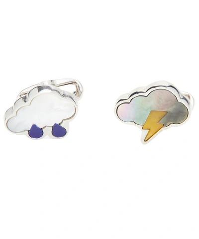 Paul Smith Thunder And Cloud Cufflinks In Silver