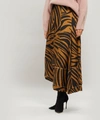 3.1 PHILLIP LIM / フィリップ リム ZEBRA PRINT FLARED MIDI-SKIRT,000624544