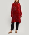 ANN DEMEULEMEESTER OVERSIZED FLORAL JACQUARD VELVET SHIRT,5057865892535