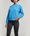 YMC YOU MUST CREATE JETS CREW-NECK LAMBSWOOL SWEATER,5057865782874