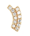 MARIA BLACK Gold Rainbow Diamond Labret Earring Right,5057865744957