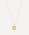 ESTELLA BARTLETT GOLD-PLATED STARBURST DISC PENDANT NECKLACE,000629614