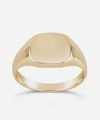DINNY HALL 10CT GOLD CUSHION SIGNET PINKY RING,000637647