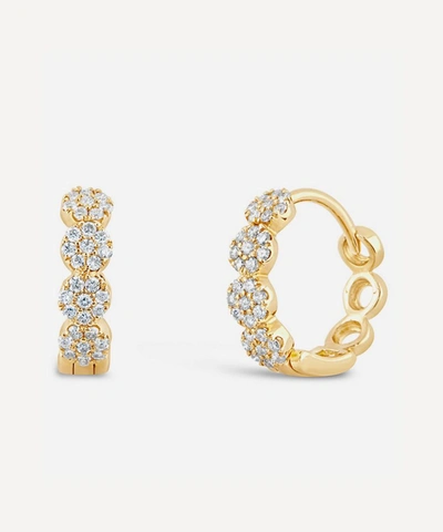 Dinny Hall 9ct Gold Shuga Lab-grown Diamond Huggie Hoop Earrings