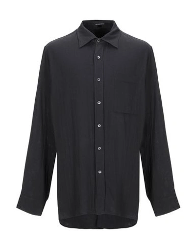 Ann Demeulemeester Solid Color Shirt In Steel Grey