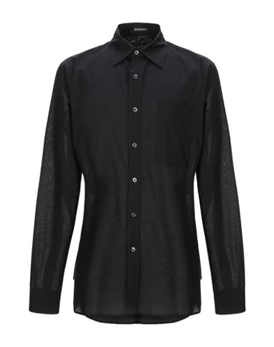 Ann Demeulemeester Solid Color Shirt In Black