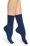 Falke Cosy Crew Socks In Royal Blue