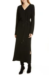 LAFAYETTE 148 THURMEN BELTED LONG SLEEVE DRESS,MDAM8T-6147