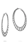 JOHN HARDY DOT SILVER HOOP EARRINGS,EB30058