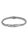 JOHN HARDY LAHAR EXTRA SMALL CHAIN 5MM DIAMOND STATION BRACELET,BBP440032MDIXM