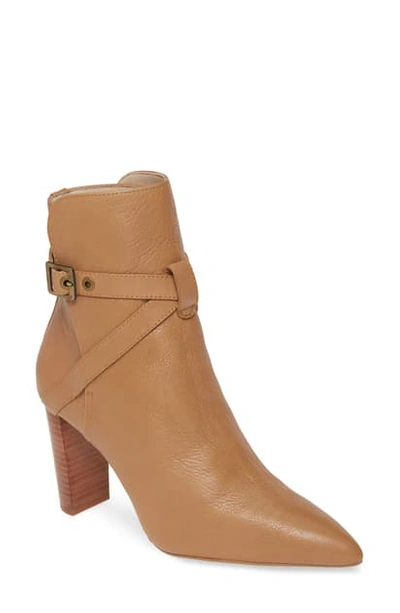 Paige Camille Pointed Bootie In Light Tan