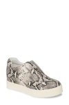 Jslides Starr Platform Slip-on Sneaker In Off White Leather