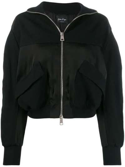 Andrea Ya'aqov Oversized Pocket Bomber Jacket In Black