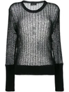 ANDREA YA'AQOV OPEN KNIT JUMPER