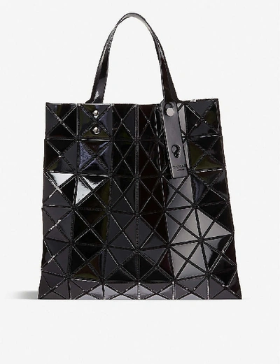 Bao Bao Issey Miyake Black Lucent Small Pvc Tote Bag In Nero