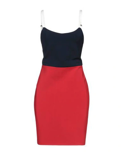Victoria Beckham Short Dress In Red