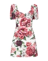 Dolce & Gabbana Short Dresses In Red