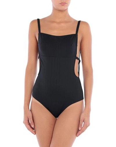 Sophie Deloudi One-piece Swimsuits In Black