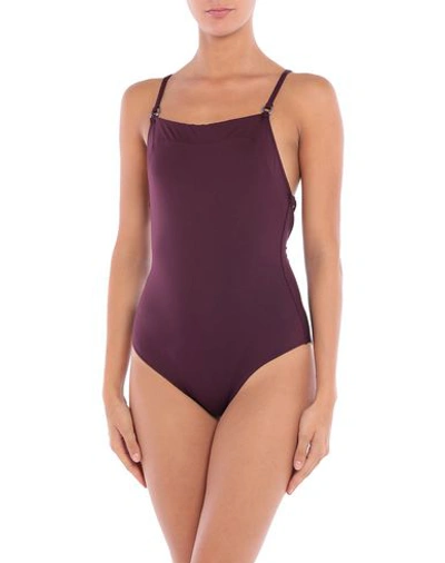 Sophie Deloudi One-piece Swimsuits In Deep Purple