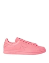Adidas Originals Adidas By Raf Simons Pink X Raf Simons Stan Smith Leather Sneakers In Pink