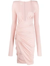 ALEXANDRE VAUTHIER V-NECK DRAPED DRESS