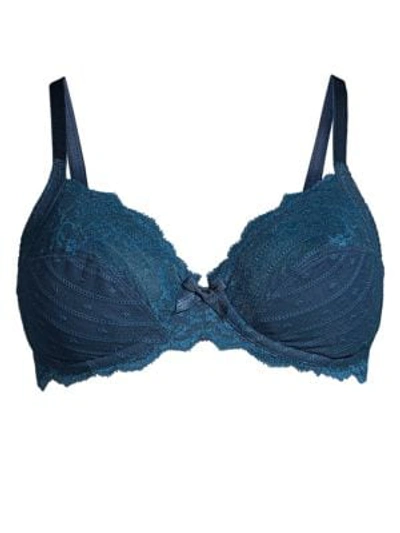 Chantelle Rive Gauche Underwire Bra In Midnight Blue