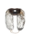 DEMARSON Eva Metallic-Treated Fox Fur Stole