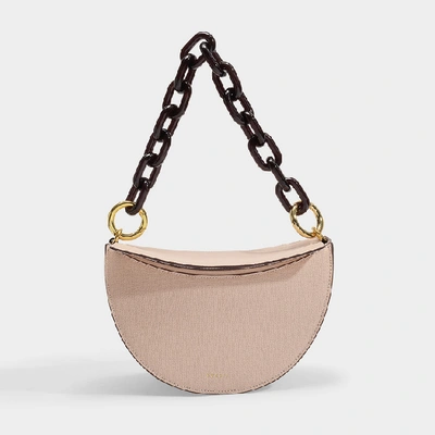 Yuzefi Doris Handbag In Blush Calfskin And Suede