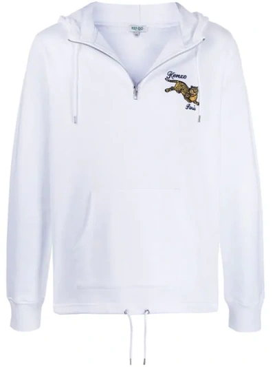 Kenzo Jumping Tiger连帽衫 In White