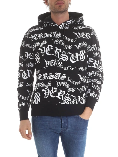 Versus Black Cotton Sweatshirt