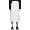 PORTS 1961 PORTS 1961 WHITE LONG LEATHER SKIRT