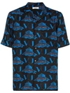 VALENTINO X UNDERCOVER UFO PRINTED BUTTON DOWN SHIRT,SV0AA7685LP