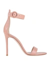 Gianvito Rossi Sandals In Pastel Pink