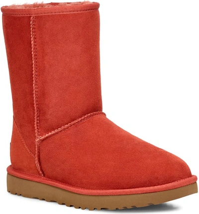 Ugg Classic Ii Genuine Shearling Lined Short Boot In Terracotta Suede
