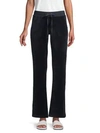 Juicy Couture Black Label Wide-leg Cotton-blend Drawstring Pants In Regal