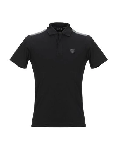 Ea7 Polo Shirt In Black
