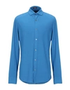 Drumohr Solid Color Shirt In Azure
