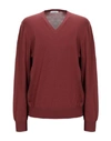 Gran Sasso Sweater In Brick Red