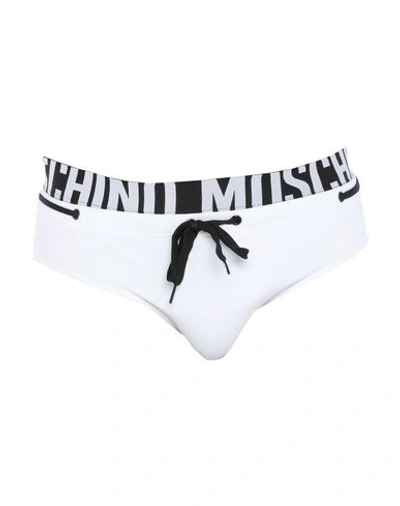 Moschino Swim Briefs In White