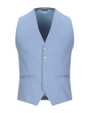 Grey Daniele Alessandrini Suit Vest In Sky Blue