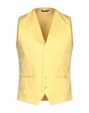 Grey Daniele Alessandrini Suit Vest In Yellow