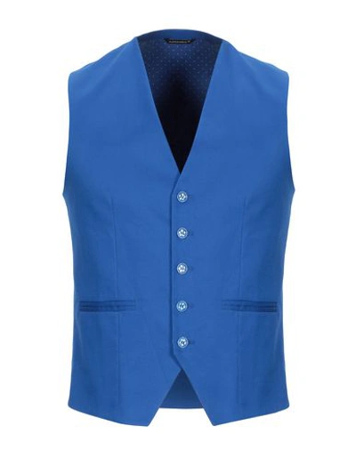 Grey Daniele Alessandrini Suit Vest In Blue