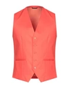 Grey Daniele Alessandrini Suit Vest In Coral
