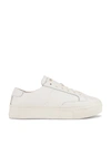Soludos Ibiza Platform Leather Sneakers In White